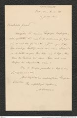 Nachlass Franz Steindachner, Brief von A. B. Meyer an Franz Steindachner (09.01.1878), Inv.Nr. 337.10, Seite 1